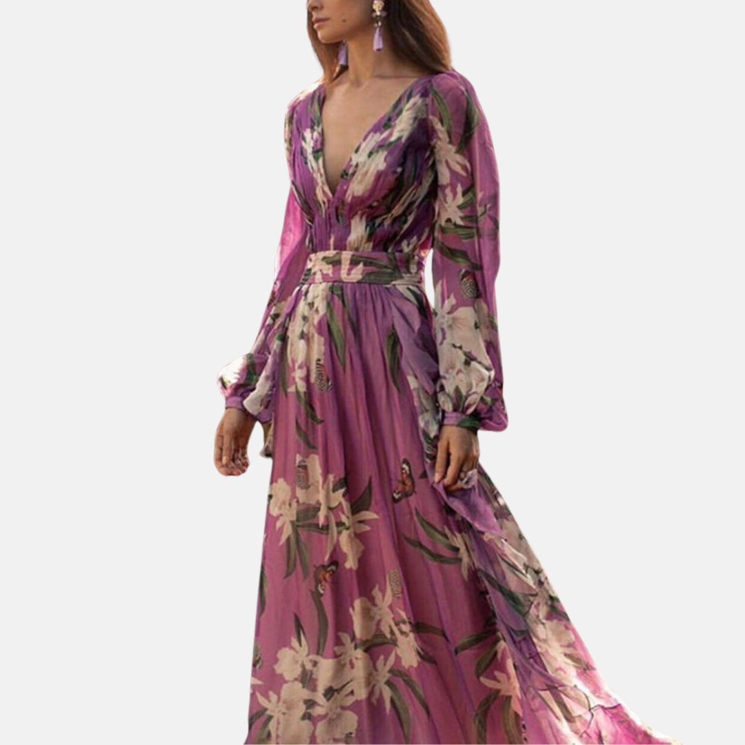 Alina Maxi-Kleid für Damen - Elegancki i elegancki Strandkleid