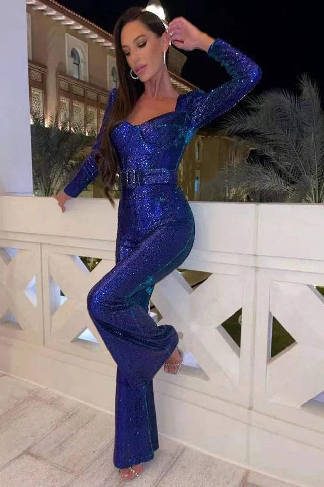 Elegancki kombinezon Marissa Paillette Jumpsuit na wyjątkową noc