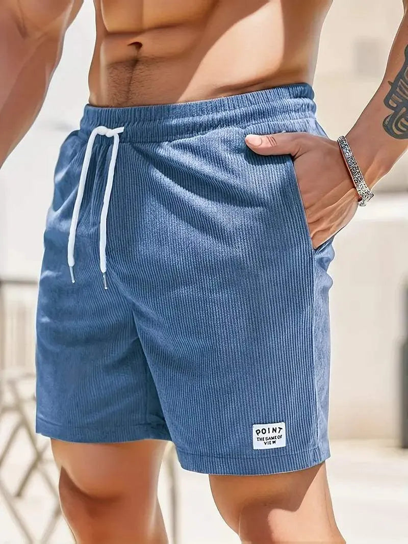 Szorty Casual pour Hommes - Tissu Léger et Respirant - Taille Élastique avec Cordons de Serrage