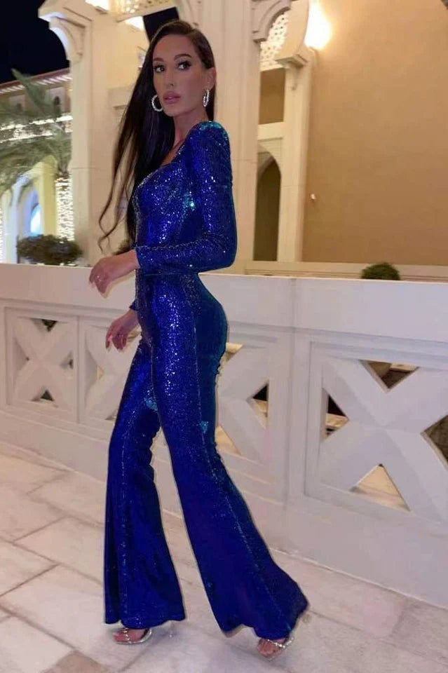 Elegancki kombinezon Marissa Paillette Jumpsuit na wyjątkową noc