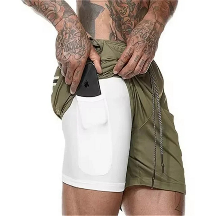 Męskie spodenki sportowe ActiveFlex 2 w 1 - wyjątkowy komfort i elastyczność