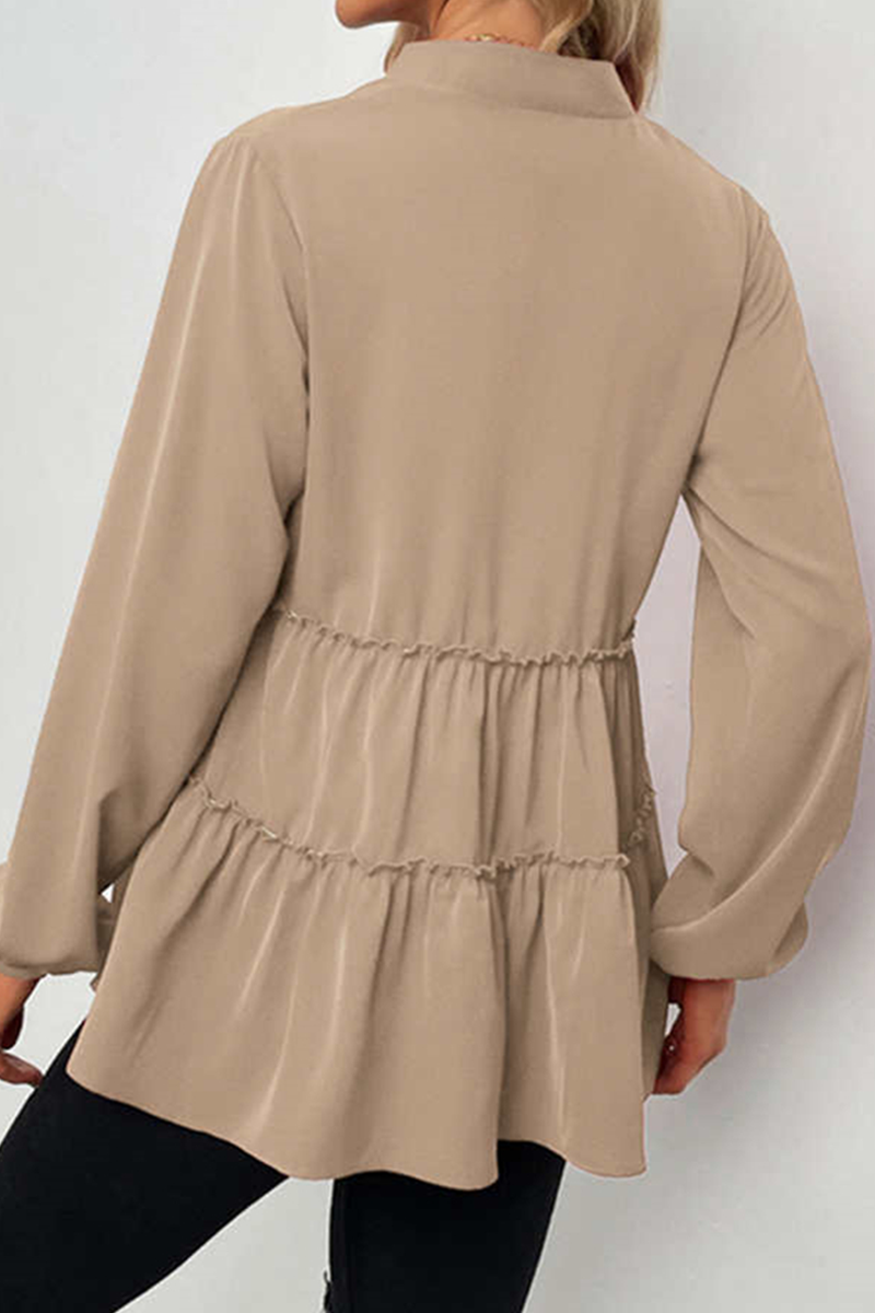 Elegancka damska koszulka V-Ausschnitt-Top z siedziskiem i uchwytami