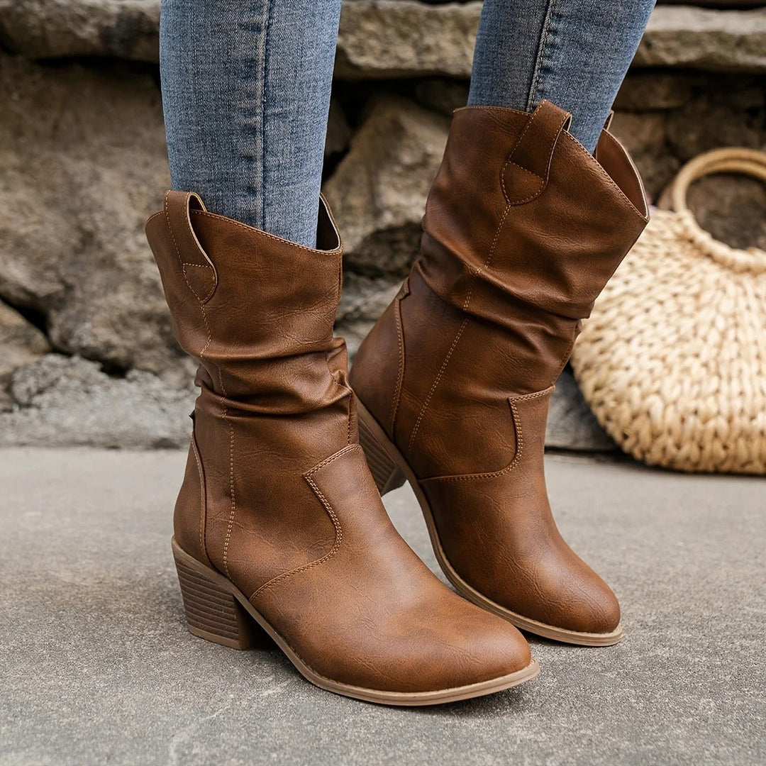 WesternCharm - Stylowe damskie buty kowbojskie w stylu retro