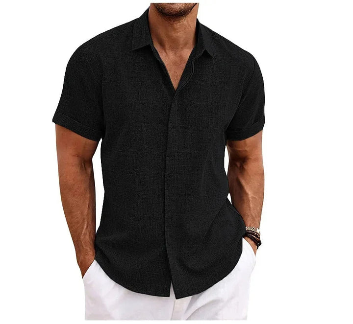 Elian - Elegancka męska koszula Leinen-Herrenshirt dla eleganckiego wyglądu