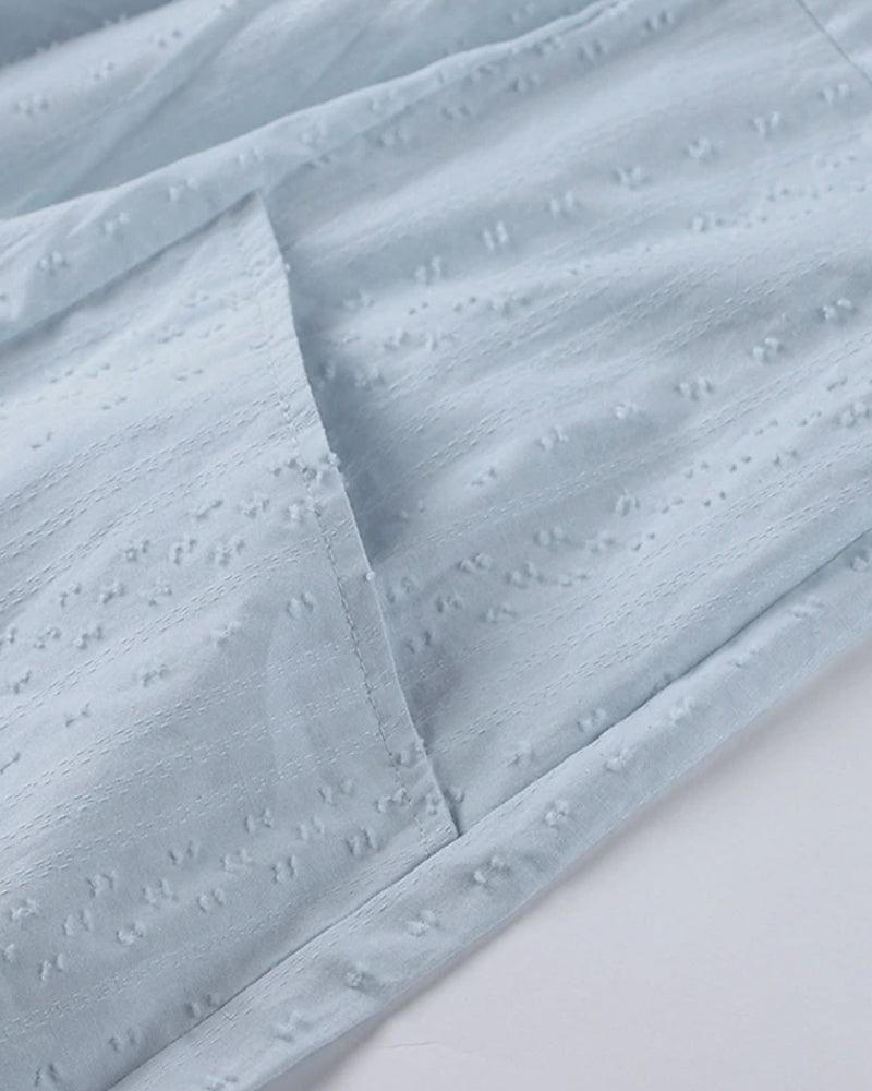 Szykowna i wyrafinowana damska sukienka koszulowa z długim rękawem na każdą okazję