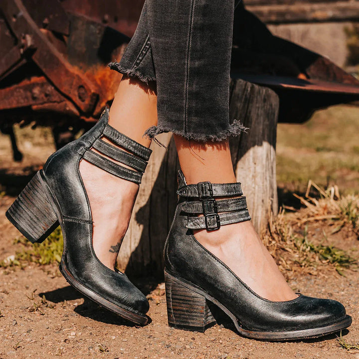 Juniper - Eleganckie czółenka damskie w stylu vintage