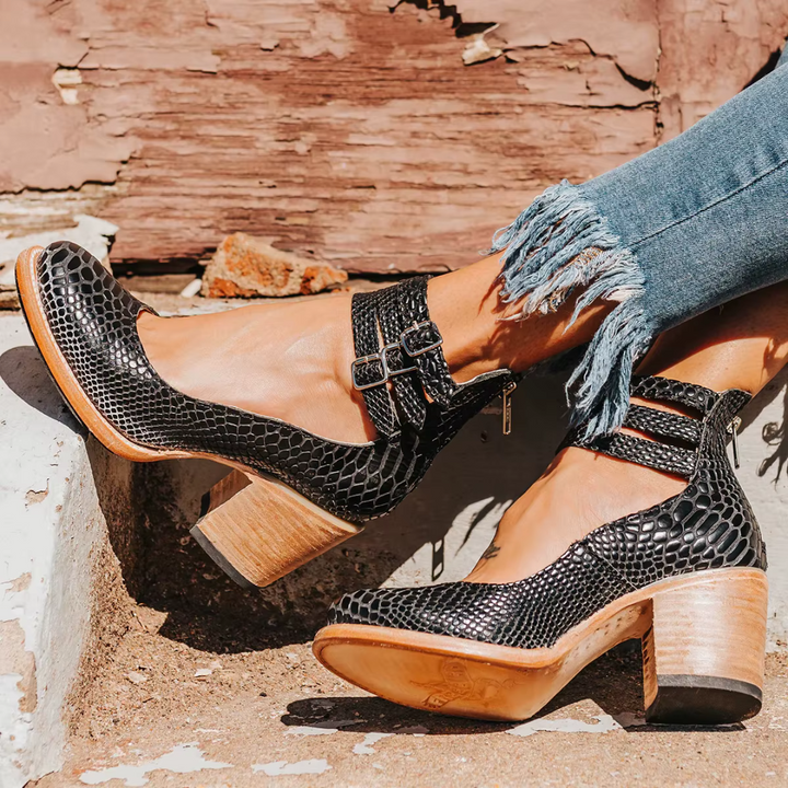 Juniper - Eleganckie czółenka damskie w stylu vintage