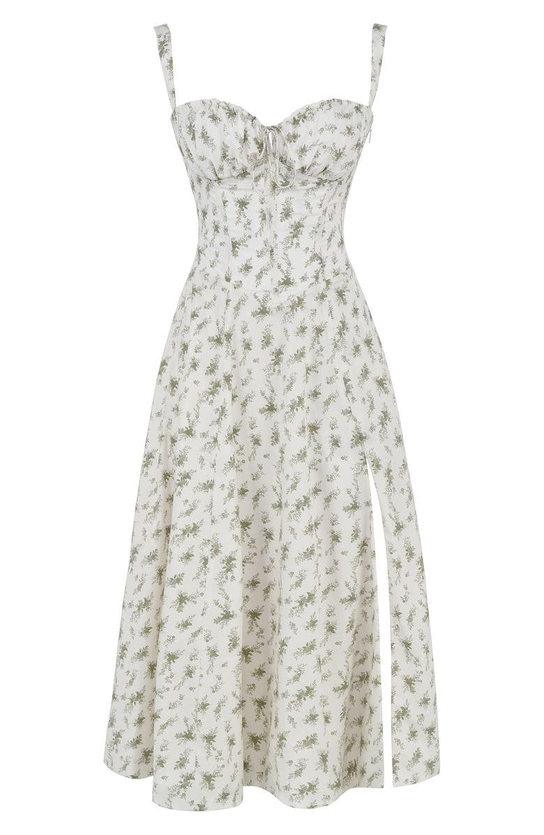 Chic Printed Bustier Dress - Eco-Friendly and Elegant Summer Style
