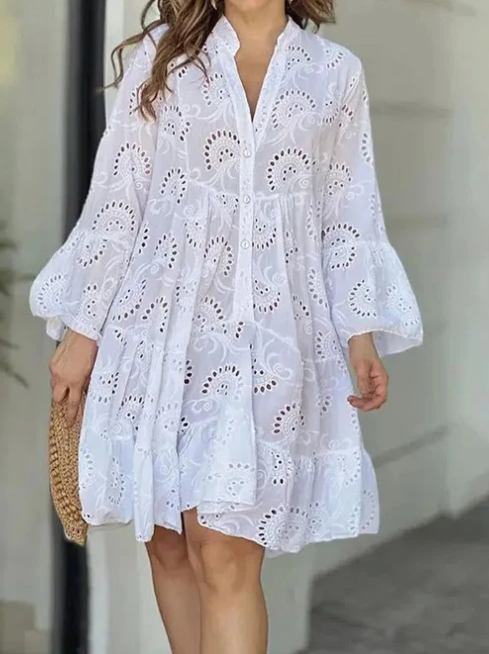Chic & Comfy V-Neck Summer Dress for Women - Perfect for Sunny Days