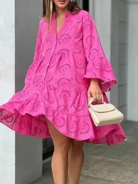 Chic & Comfy V-Neck Summer Dress for Women - Perfect for Sunny Days