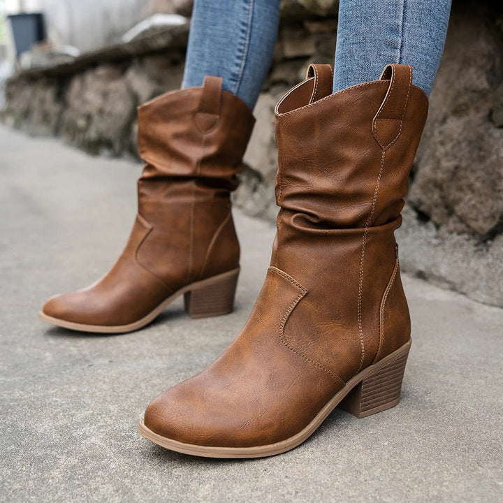 WesternCharm - Stylowe damskie buty kowbojskie w stylu retro