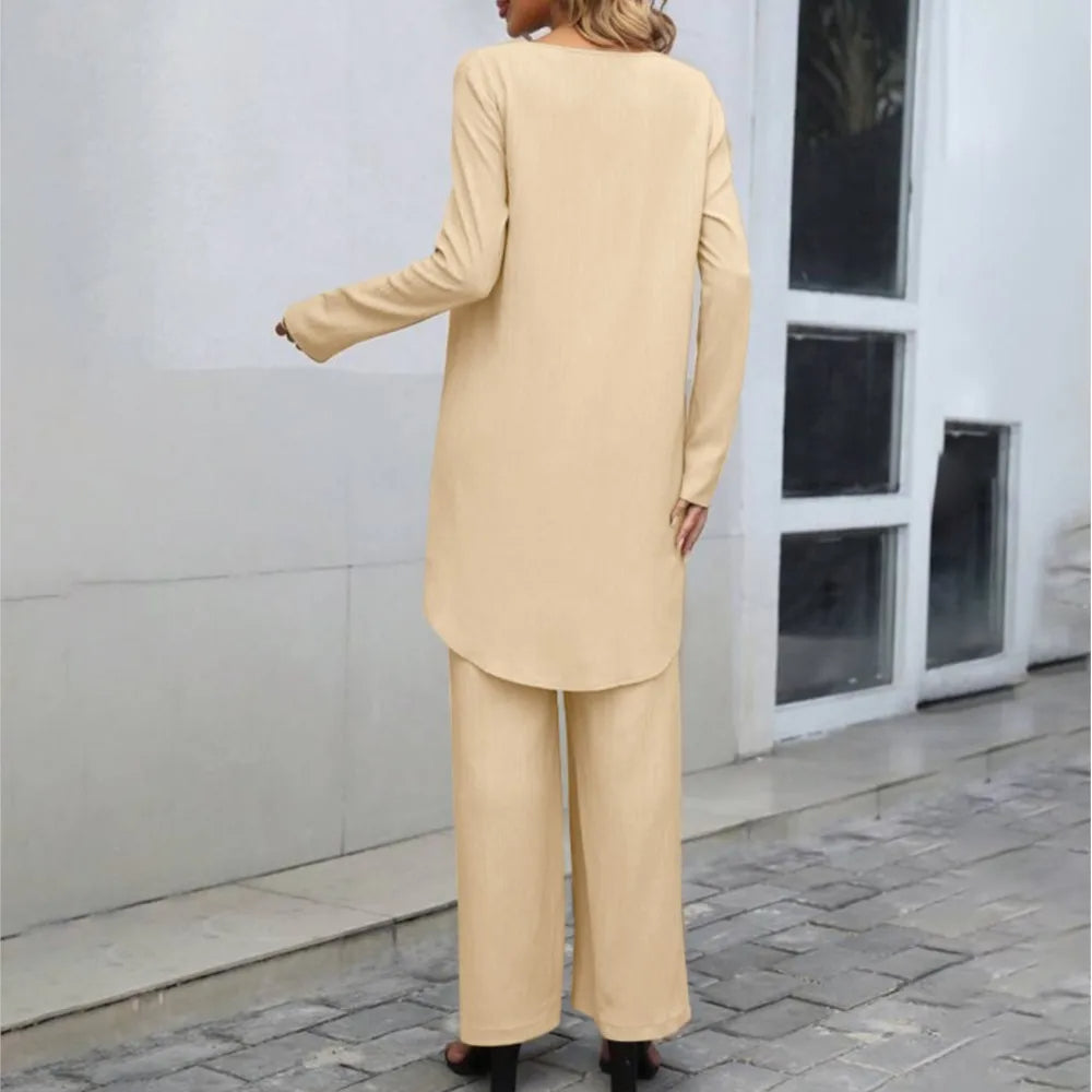 Wygodny dwuczęściowy zestaw Jana zapewniający elegancki i praktyczny styl