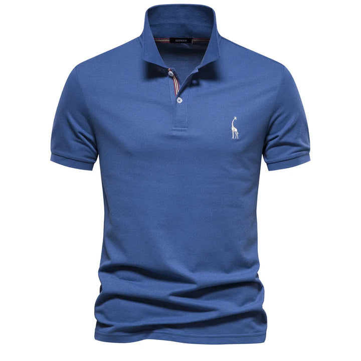 UrbanElite - Elegancka męska koszulka polo ze stylowym haftem zapewniająca ponadczasowy wygląd
