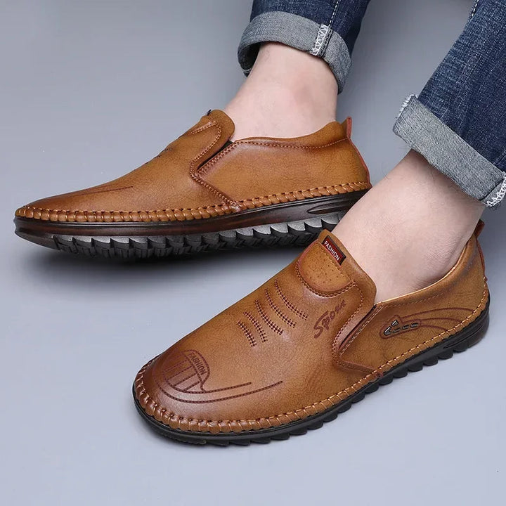 Solaro - Eleganckie i wygodne skórzane loafersy dla mężczyzn