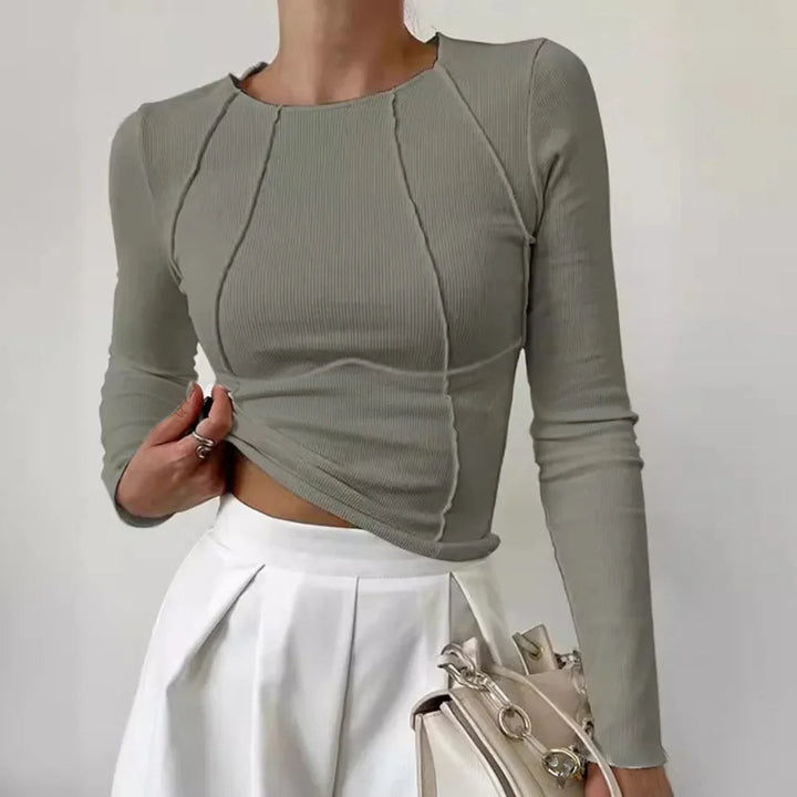 Lunara - Wygodny sweter damski z okrągłym dekoltem zapewniający elegancki wygląd