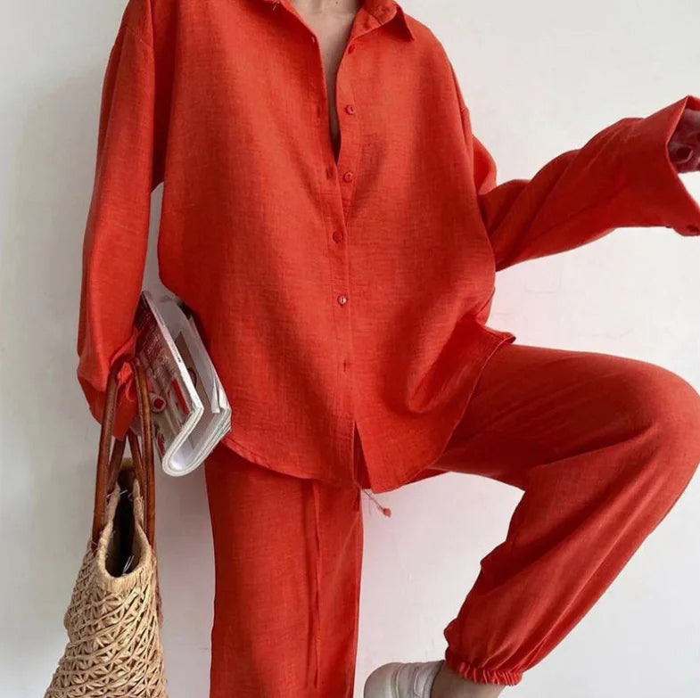 Ava - Elegancki dwuczęściowy garnitur damski na co dzień