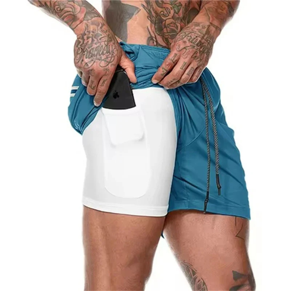 Męskie spodenki sportowe ActiveFlex 2 w 1 - wyjątkowy komfort i elastyczność