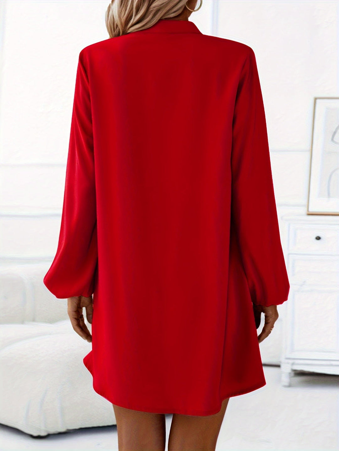 Szlafrok damski z długimi rękawami, elegancki i modny