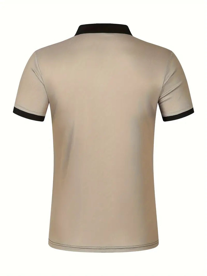 Koszulka polo dla mężczyzn - Slim Fit mit Streifenmuster - Kurzarm, casual i stilvoll