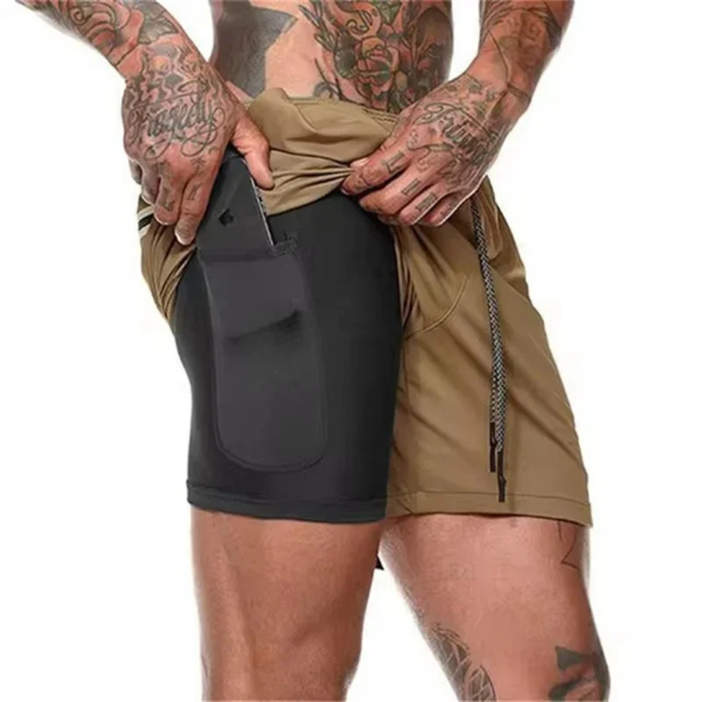 Męskie spodenki sportowe ActiveFlex 2 w 1 - wyjątkowy komfort i elastyczność
