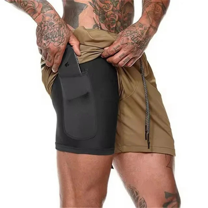 Męskie spodenki sportowe ActiveFlex 2 w 1 - wyjątkowy komfort i elastyczność