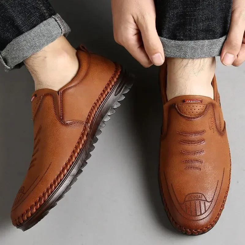 Solaro - Eleganckie i wygodne skórzane loafersy dla mężczyzn