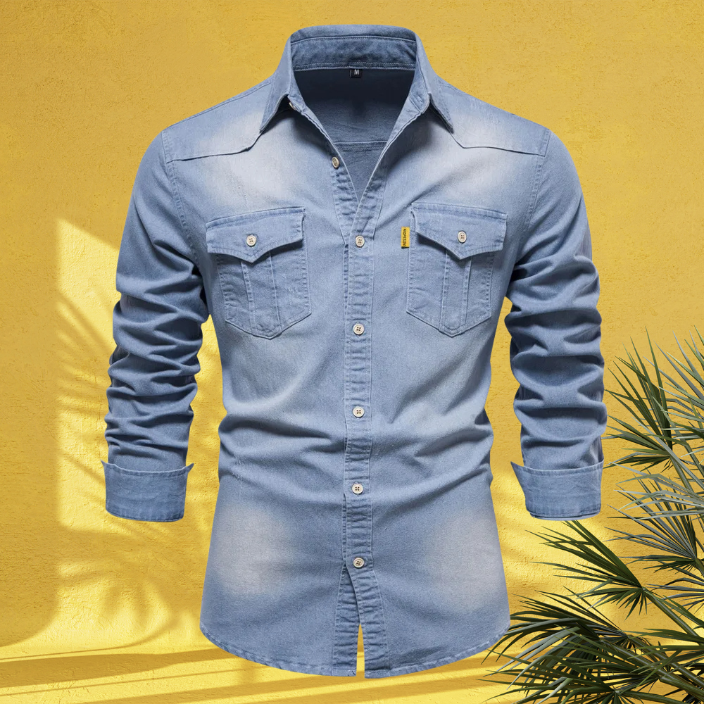 Stylowa koszula dżinsowa Slim Fit dla mężczyzn