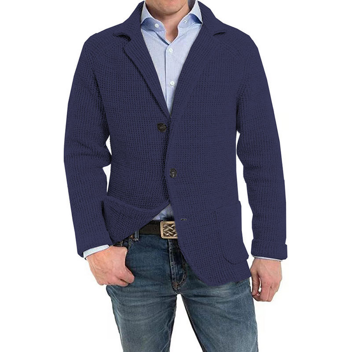 Męski kardigan na guziki – miękka dzianina, regular fit, elegancki styl