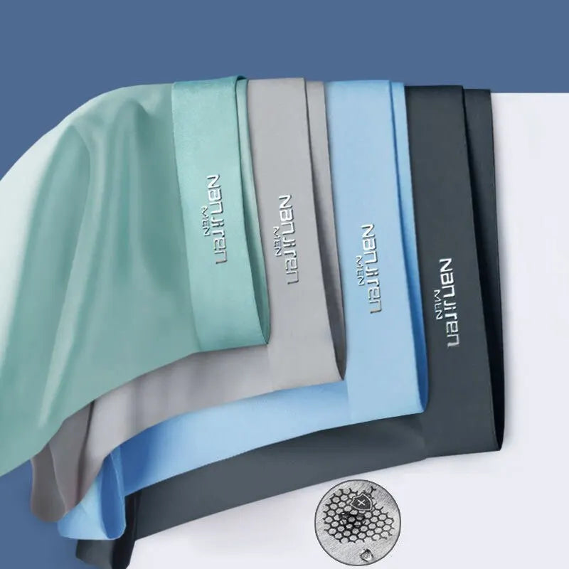 FrostFlex Luksusowy zestaw jedwabiście miękkich bokserek męskich - 4 części dla najwyższego komfortu
