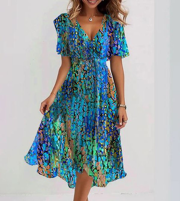 Szlafrok Florale Élégante | Tenue Chic pour Femmes | Design Polyester Polyvalent pour Toutes les Saisons