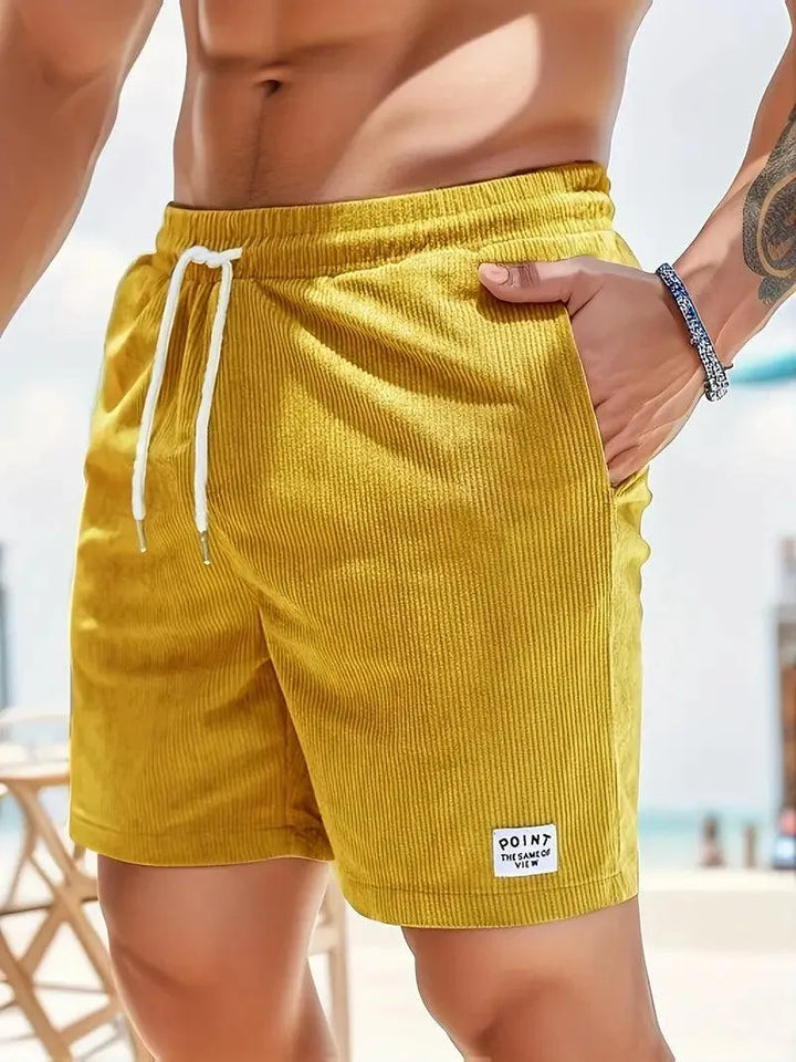 Szorty Casual pour Hommes - Tissu Léger et Respirant - Taille Élastique avec Cordons de Serrage