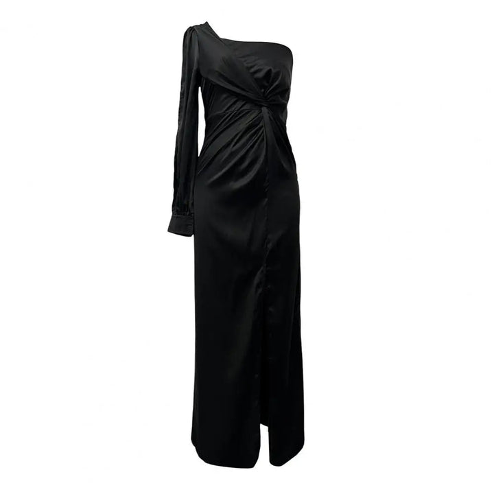 Virelle - Elegancka sukienka wieczorowa z detalami na ramionach dla kobiet
