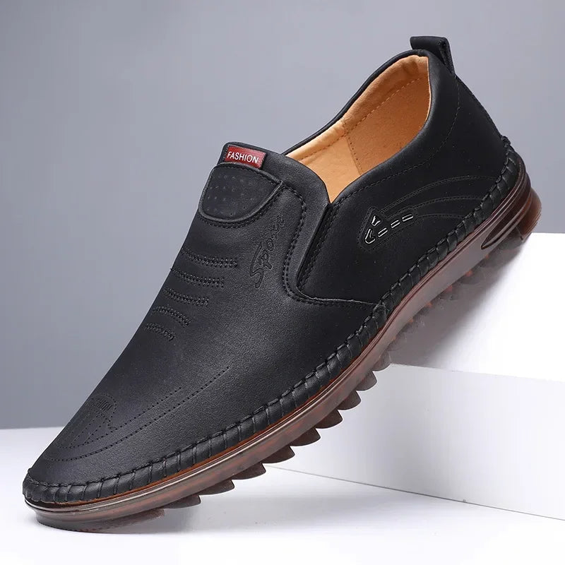 Solaro - Eleganckie i wygodne skórzane loafersy dla mężczyzn