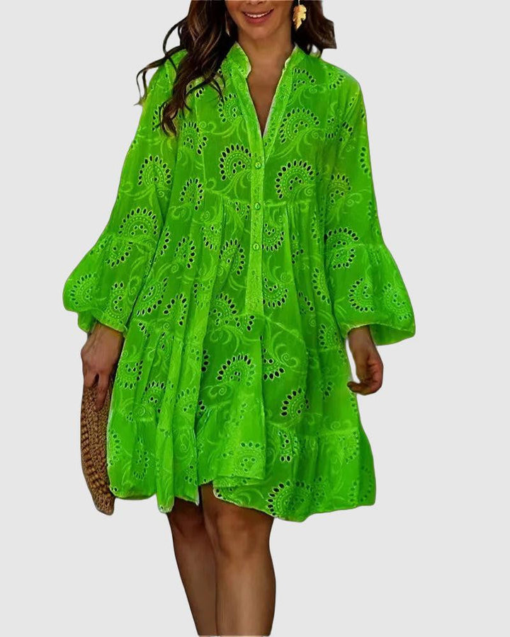 Szlafrok męski z eleganckimi zdobieniami i kołnierzykiem