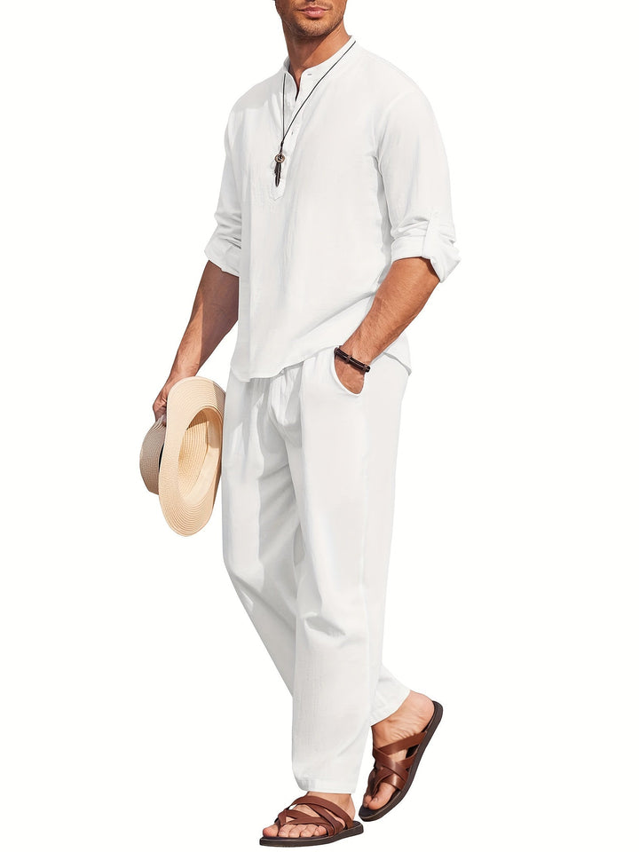Zestaw Lin en Linen Léger et Écologique pour l'Été Homme