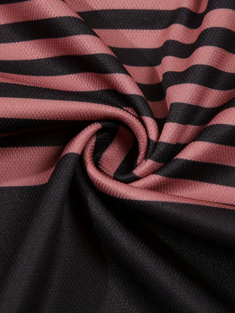 Koszulka polo dla mężczyzn - Slim Fit mit Streifenmuster - Kurzarm, casual i stilvoll