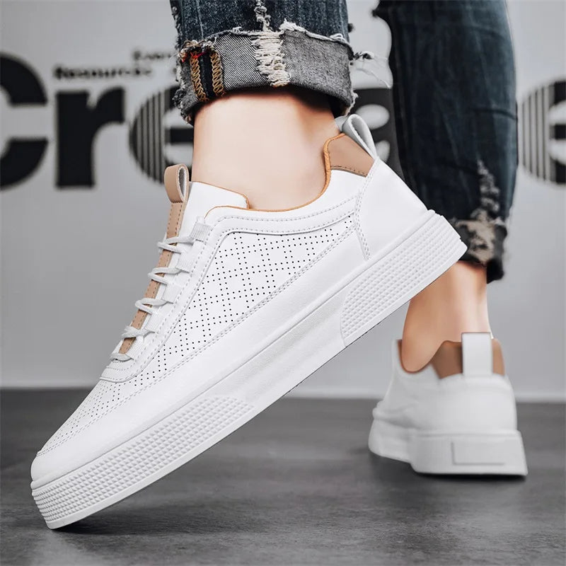Luksusowe skórzane sneakersy UrbanStride dla mężczyzn - stylowy i wygodny design