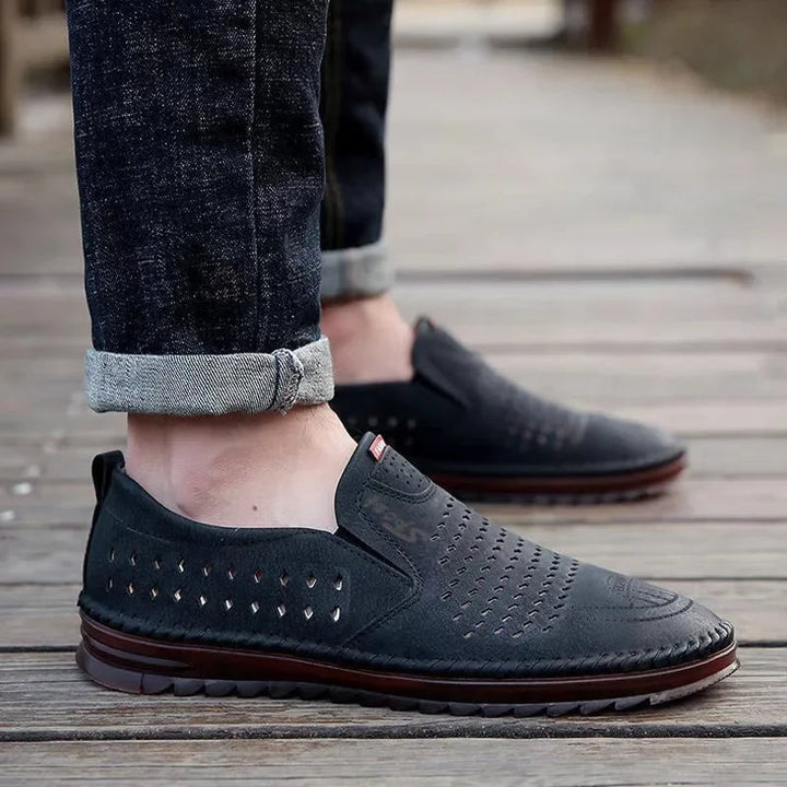 Solaro - Eleganckie i wygodne skórzane loafersy dla mężczyzn
