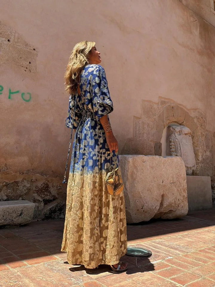 Kaïa - Stylowy kombinezon boho z dekoltem w szpic dla kobiet
