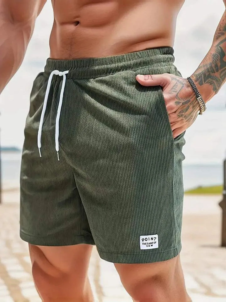 Szorty Casual pour Hommes - Tissu Léger et Respirant - Taille Élastique avec Cordons de Serrage