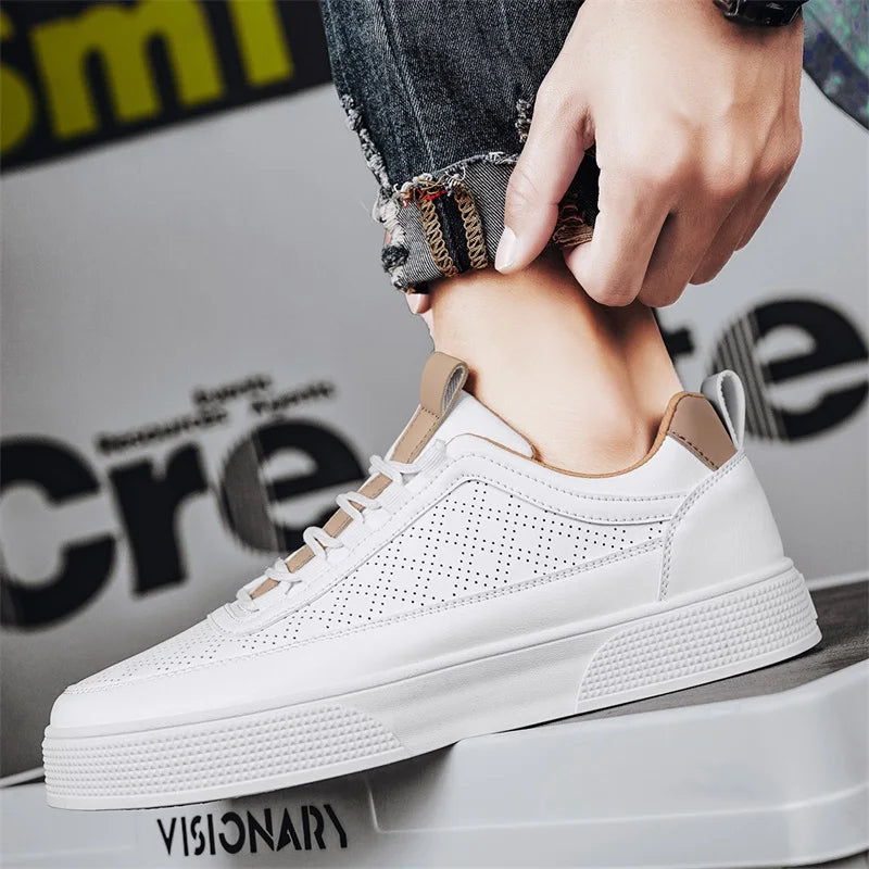 Luksusowe skórzane sneakersy UrbanStride dla mężczyzn - stylowy i wygodny design