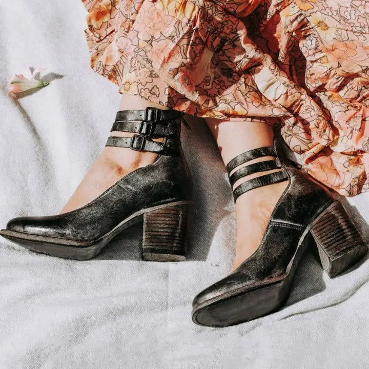 Juniper - Eleganckie czółenka damskie w stylu vintage