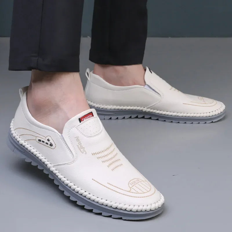 Solaro - Eleganckie i wygodne skórzane loafersy dla mężczyzn