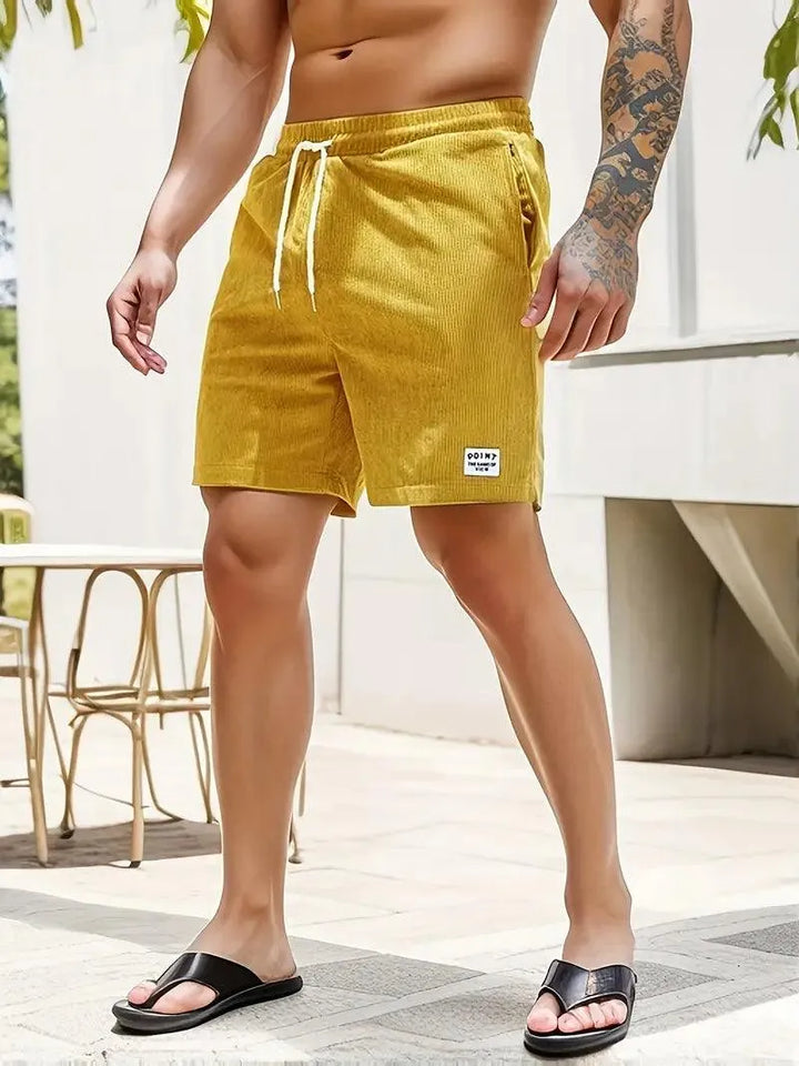 Szorty Casual pour Hommes - Tissu Léger et Respirant - Taille Élastique avec Cordons de Serrage