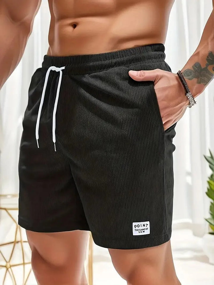 Szorty Casual pour Hommes - Tissu Léger et Respirant - Taille Élastique avec Cordons de Serrage