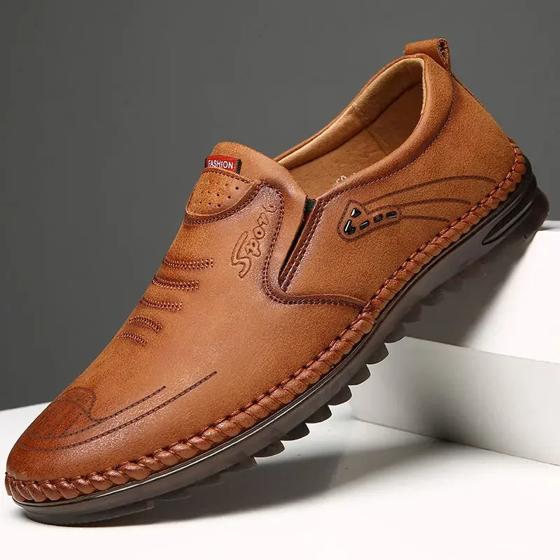 Solaro - Eleganckie i wygodne skórzane loafersy dla mężczyzn