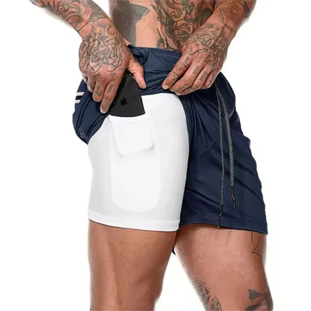Męskie spodenki sportowe ActiveFlex 2 w 1 - wyjątkowy komfort i elastyczność