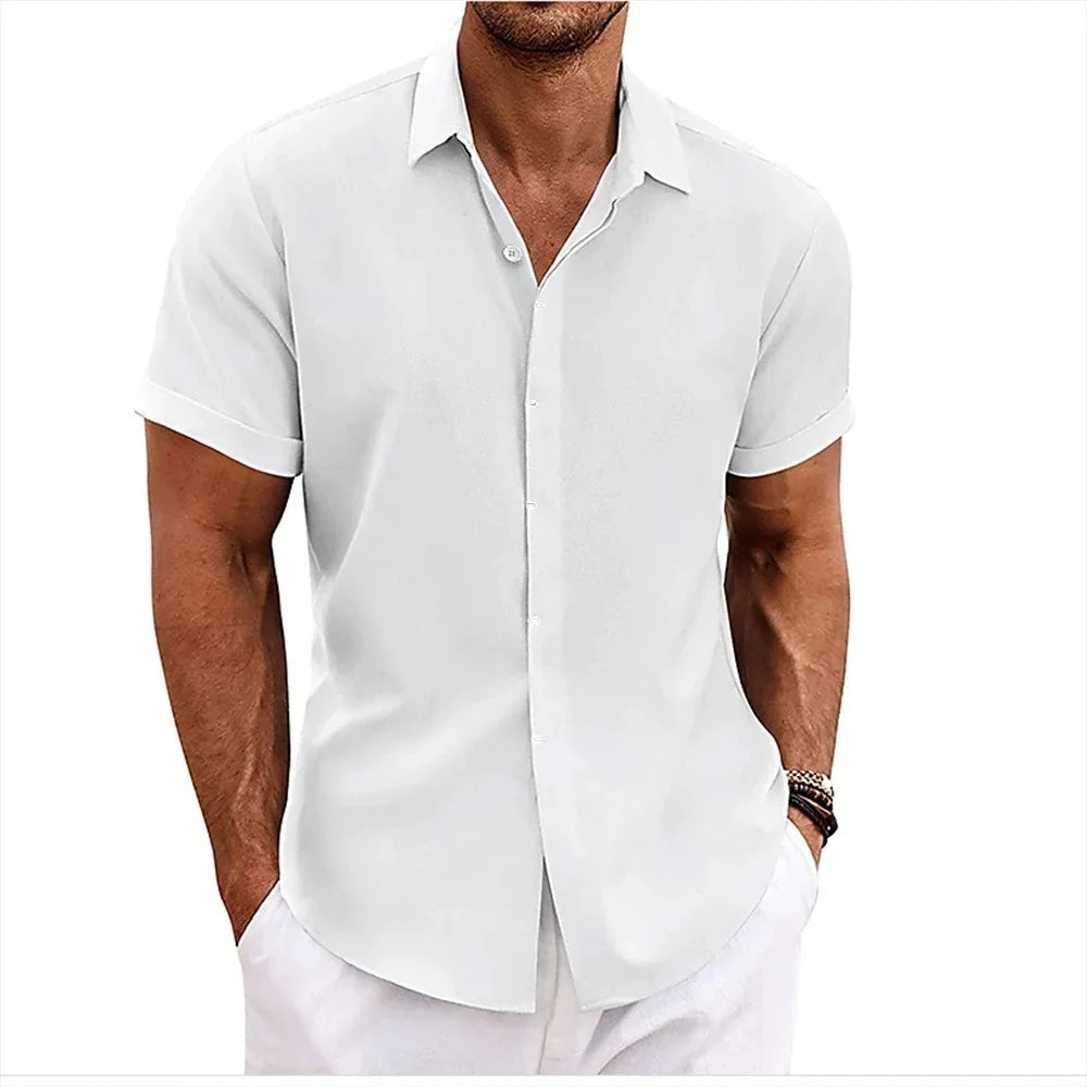 Elian - Elegancka męska koszula Leinen-Herrenshirt dla eleganckiego wyglądu