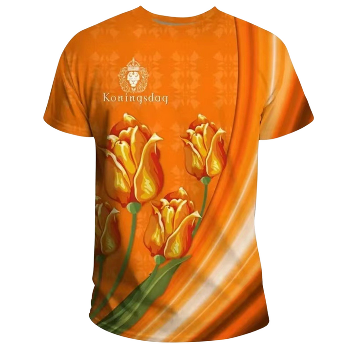 T-shirt męski z limitowanej edycji na Dzień Króla - świętuj królewskie święto w dobrym stylu