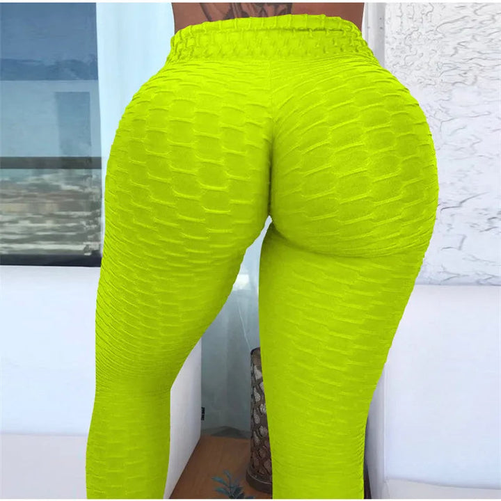 Legginsy fitness o wysokim kroju zapewniające doskonałe pompki